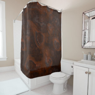 Copper and Rust Shower Curtain