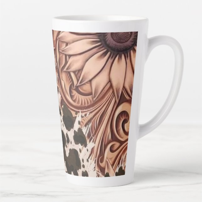 Copper Bloom Latte Mug (Right)