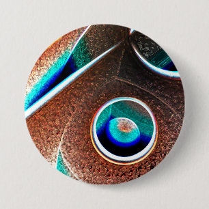Copper Blue 7.5 Cm Round Badge