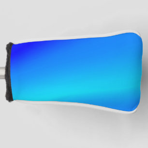 Copper blue ombre watercolor abstract pastel golf head cover