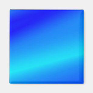 Copper blue ombre watercolor abstract pastel magnet