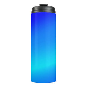 Copper blue ombre watercolor abstract pastel  thermal tumbler