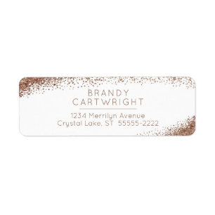 Copper, Blush and Gold Sparkle