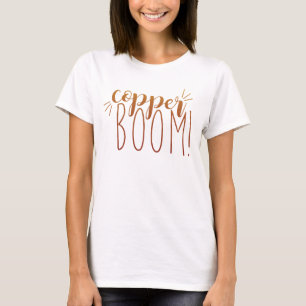 Copper Boom! Basic White Tee