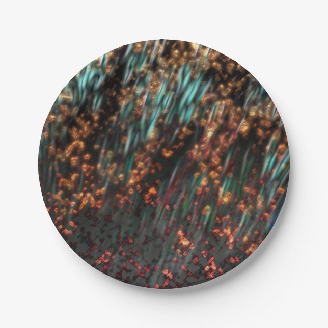 Copper Borealis Paper Plate (Front)
