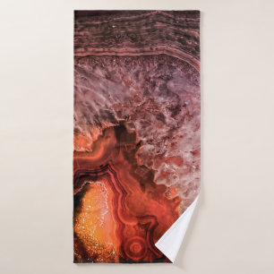 Copper Bronze Agate Mineral Gemstone Bath Towel