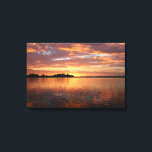 Copper & Bronze Lake of the Sunset Canvas Print<br><div class="desc">A lake shimmering in hues of copper and bronze thanks to the setting sun.</div>