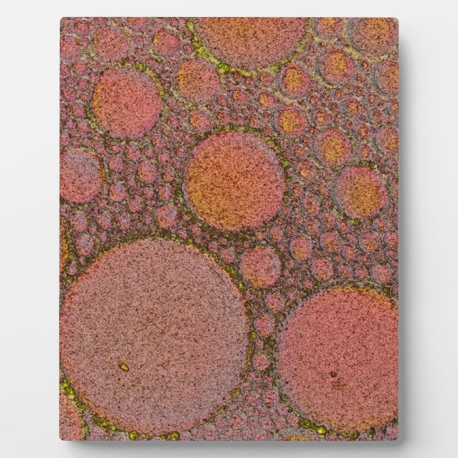 Copper bubble design plaque (Front)