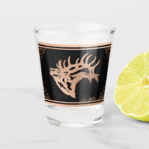 Copper Bull Elk Shot Glass