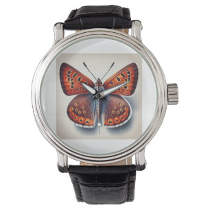 Copper Butterflies 141024IREF242 - Watercolor Watch