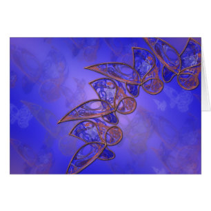 Copper Butterflies Card