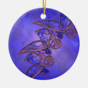 Copper Butterflies Ornament