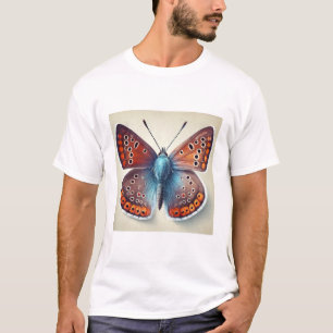 Copper Butterfly 160724IREF231 - Watercolor T-Shirt