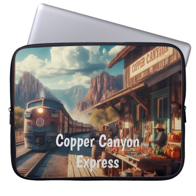 Copper Canyon Express Laptop Sleeve (Front)