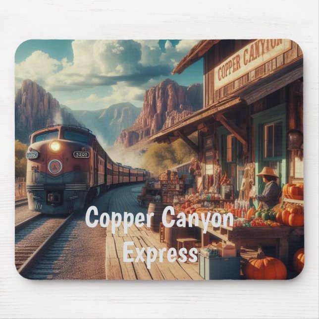 Copper Canyon Express Mouse Pad (Front)