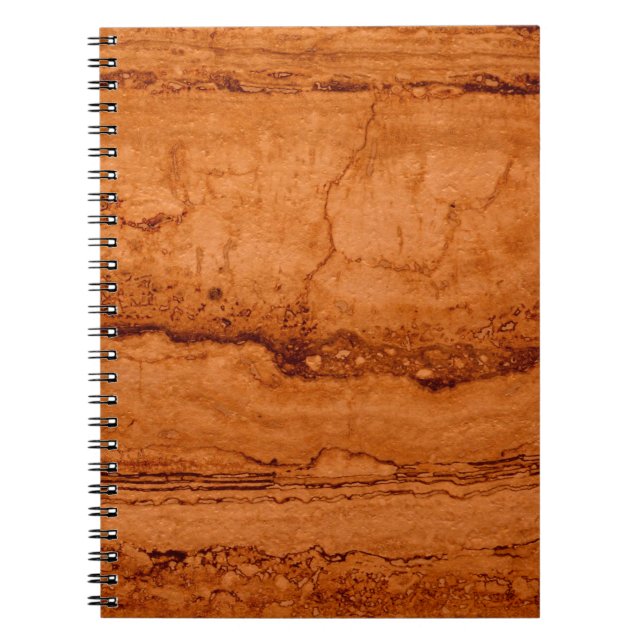 Copper Canyon Granite, amber gold Sedona mountains Notebook (Front)