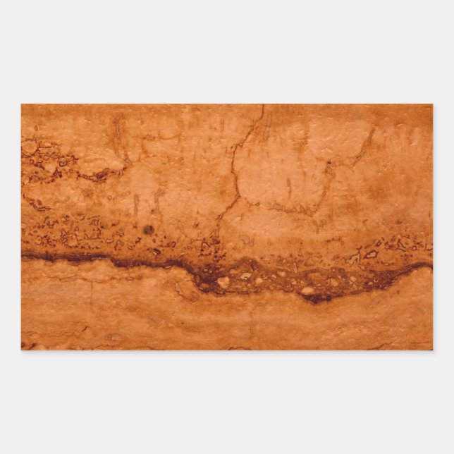 Copper Canyon Granite, amber gold Sedona mountains Rectangular Sticker (Front)