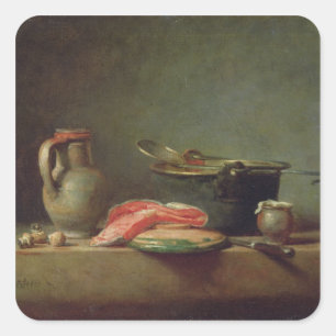 Copper Cauldron with a Pitcher Square Sticker