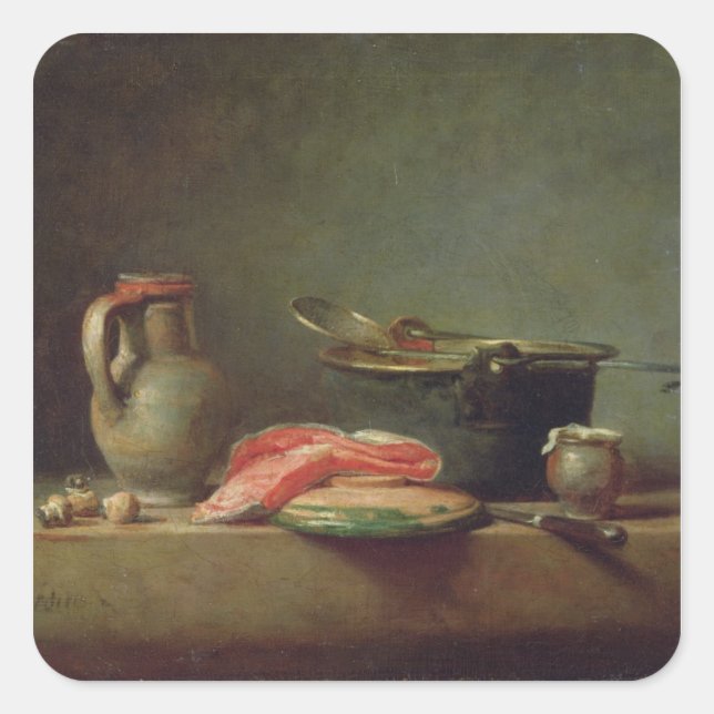 Copper Cauldron with a Pitcher Square Sticker (Front)
