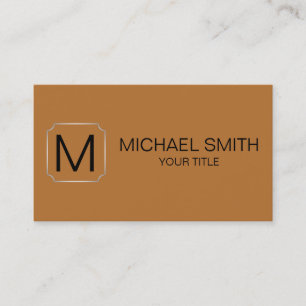 Copper colour background business card