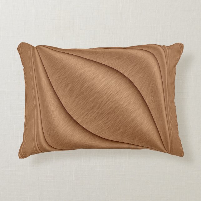 Copper Contour Decorative Cushion (Front)