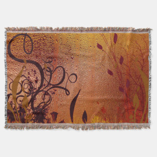 Copper Dew Throw Blanket