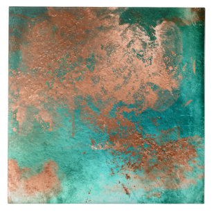Copper Distressed Patina  Tile