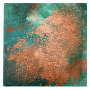 Copper Distressed Patina  Tile