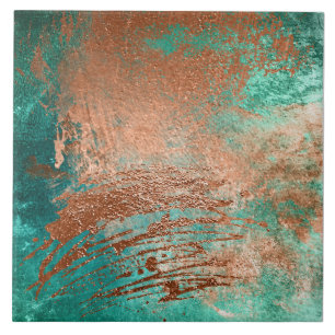 Copper Distressed Patina Tile