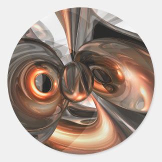Copper Dreams Abstract Sticker