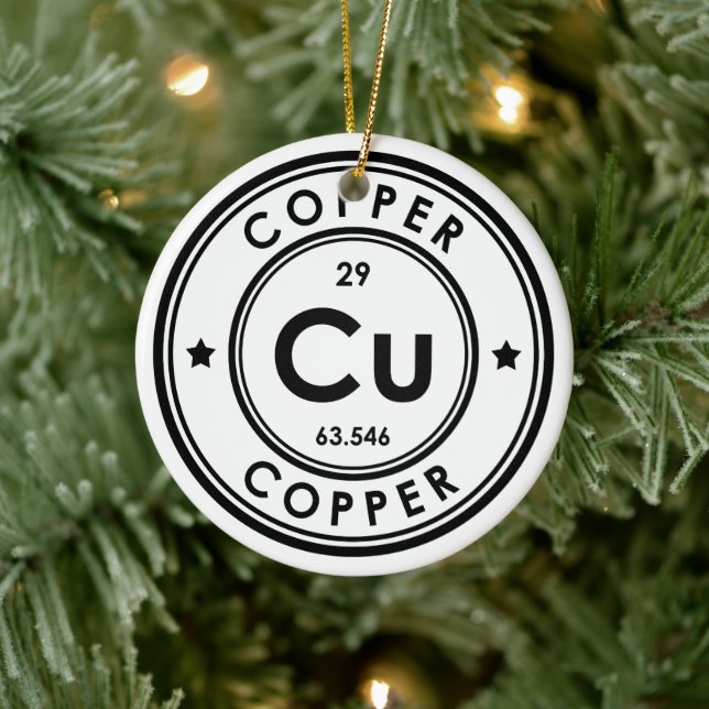 Copper Element Ceramic Ornament (Tree)