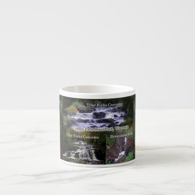 Copper Falls State Park espresso mug (Front)