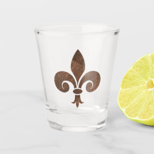 Copper Fleur De Lis Shot Glass