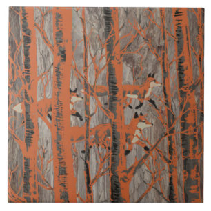 Copper Fox Woods on Grey Stone Matches House #s Tile