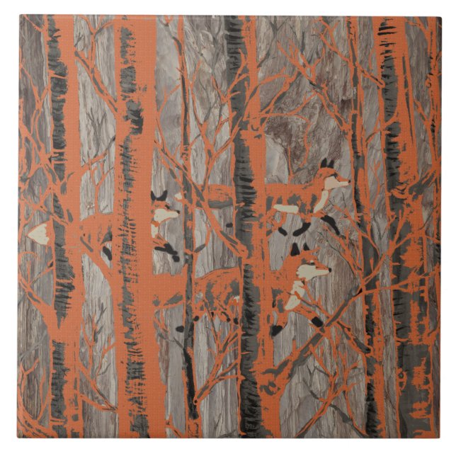 Copper Fox Woods on Grey Stone Matches House #s Tile (Front)