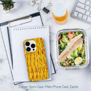 Copper Gems iPhone 14 Pro Case