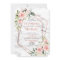 Copper Geometric Marble Pink Floral Wedding