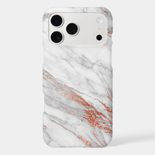 Copper Girly Rose Gold & White Monomgram