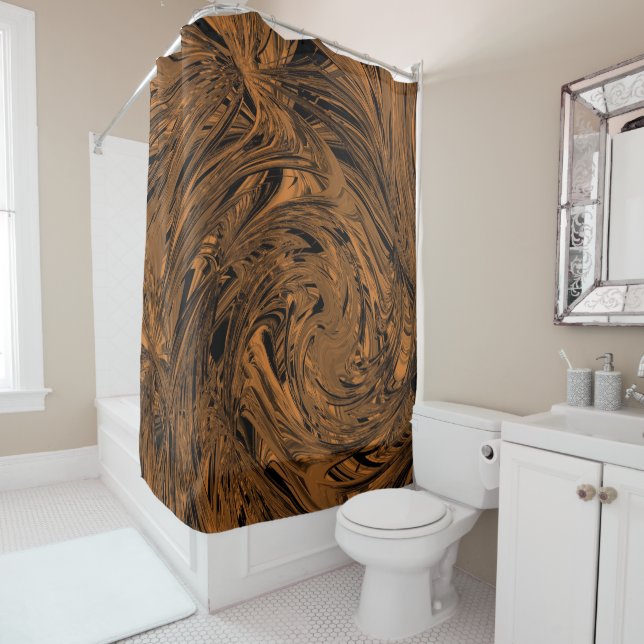 Copper Glory Shower Curtain (In Situ)