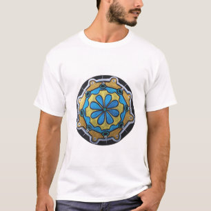 Copper Gold and Blue Mandala T-Shirt