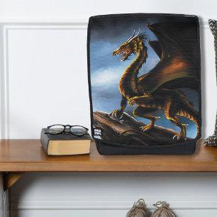 Copper Gold Black Dragon Backpack