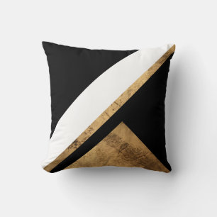 Copper Gold Patina Geometric Chic Cushion