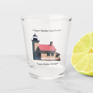 Copper Harbour Lighthouse shot glass