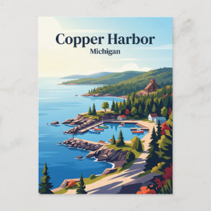 Copper Harbour, Michigan Postcard