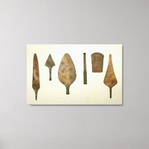 Copper implements, Harappa, 2300-1750 BC Canvas Print