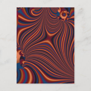 copper leaf postcard