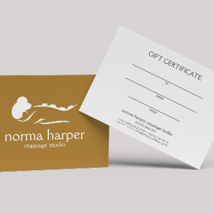 Copper Massage Therapist  Day Spa Gift Card