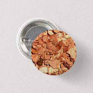 Copper Metal Chips 3 Cm Round Badge