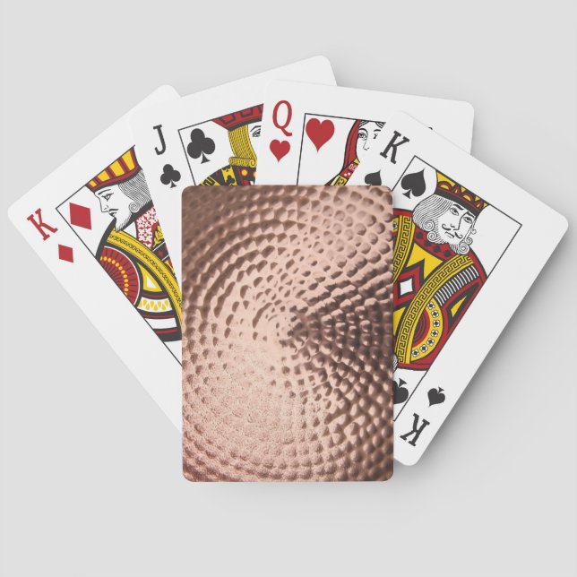 Copper Metal Playing Cards (Back)