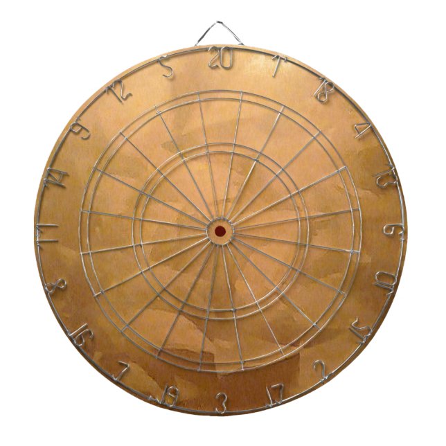 Copper Metallic Hand Brushed Dartboard (Front)